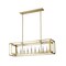 Z-Lite Easton Linear Chandelier, 9-Light, 13 In.W x 44 In.L x 13 In.H, Rubbed Brass/Rubbed Brass 3038-9L-RB - alternate 7